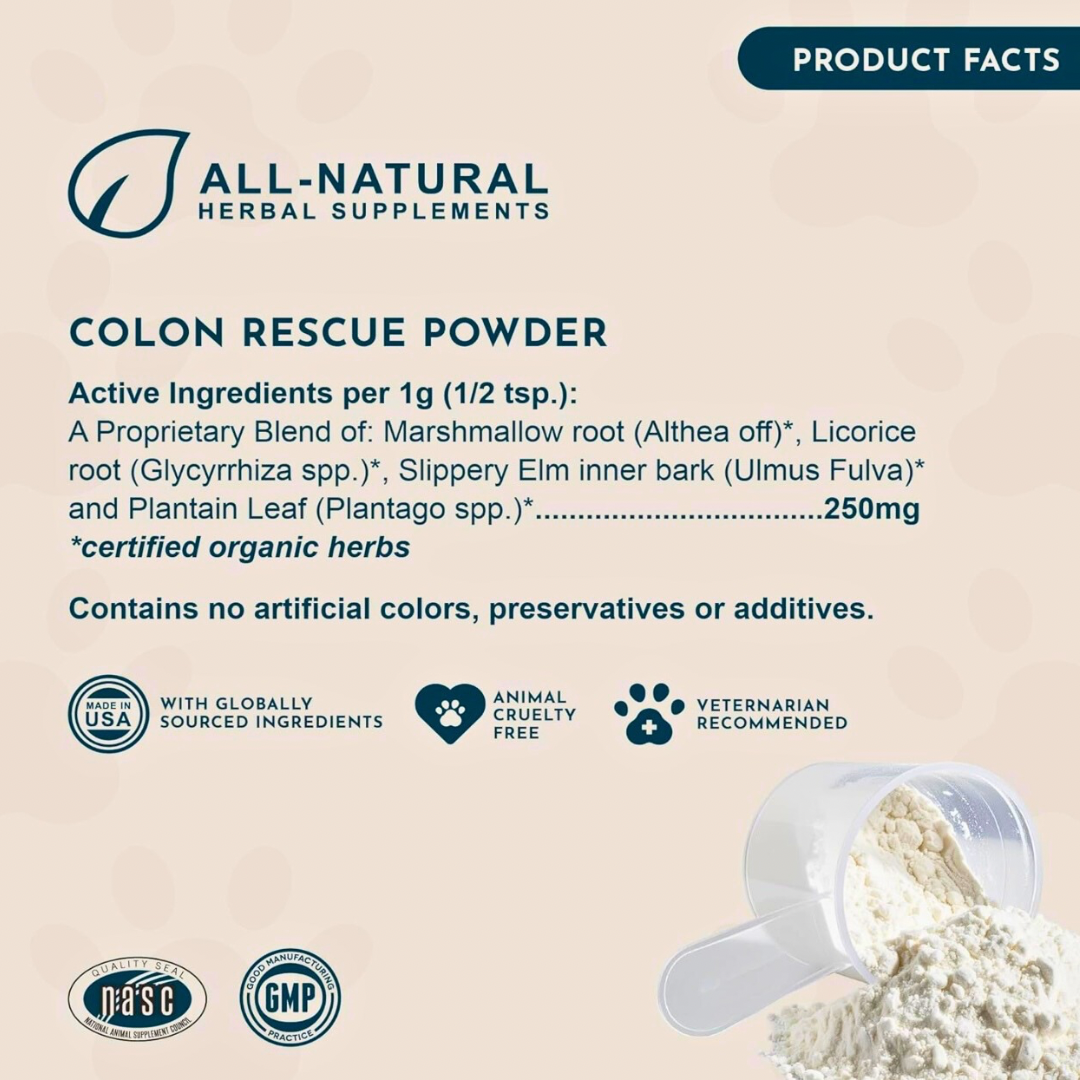 Animal Essentials Colon Rescue Powder | Soothing Digestive Support