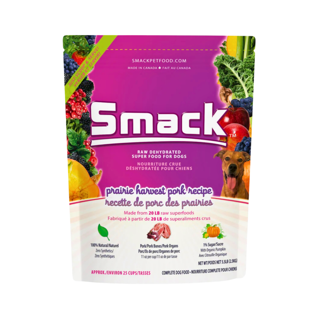 Smack Raw Dehydrated Superfood | Prairie Harvest Pork