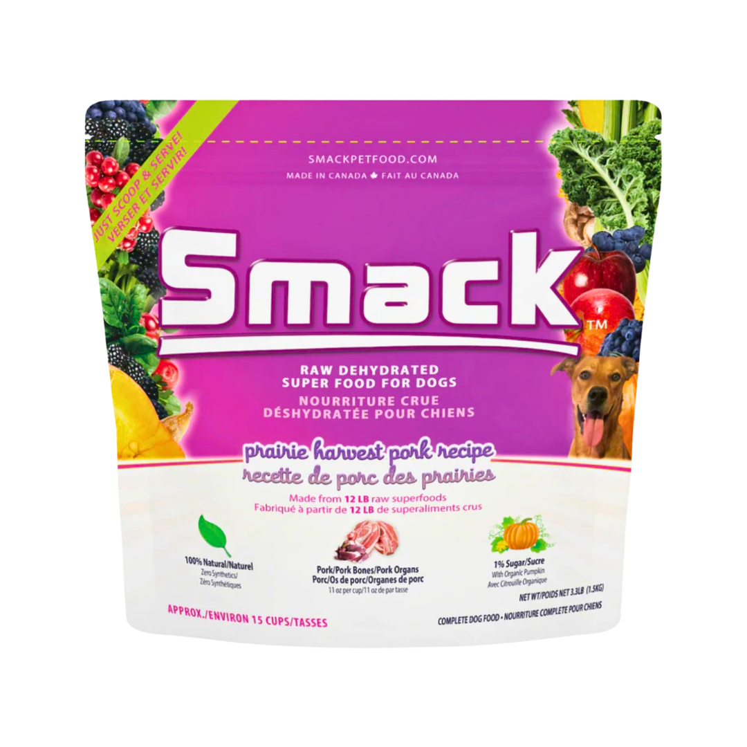 Smack Raw Dehydrated Superfood | Prairie Harvest Pork