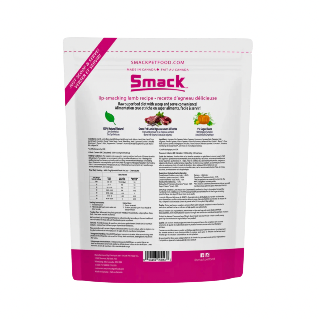 Smack Raw Dehydrated Superfood | Lip Smacking Lamb
