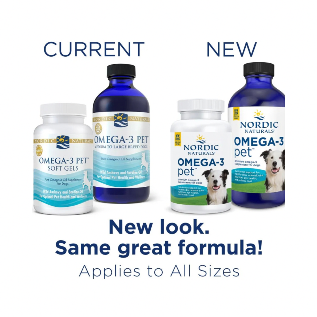 Nordic Naturals Omega-3 Pet Soft Gels | High-Quality + Sustainably Sourced Fish Oil