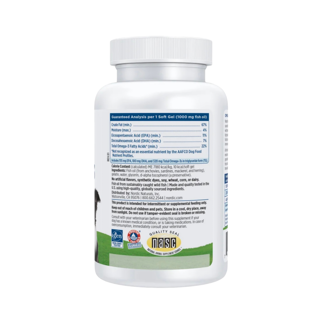 Nordic Naturals Omega-3 Pet Soft Gels | High-Quality + Sustainably Sourced Fish Oil