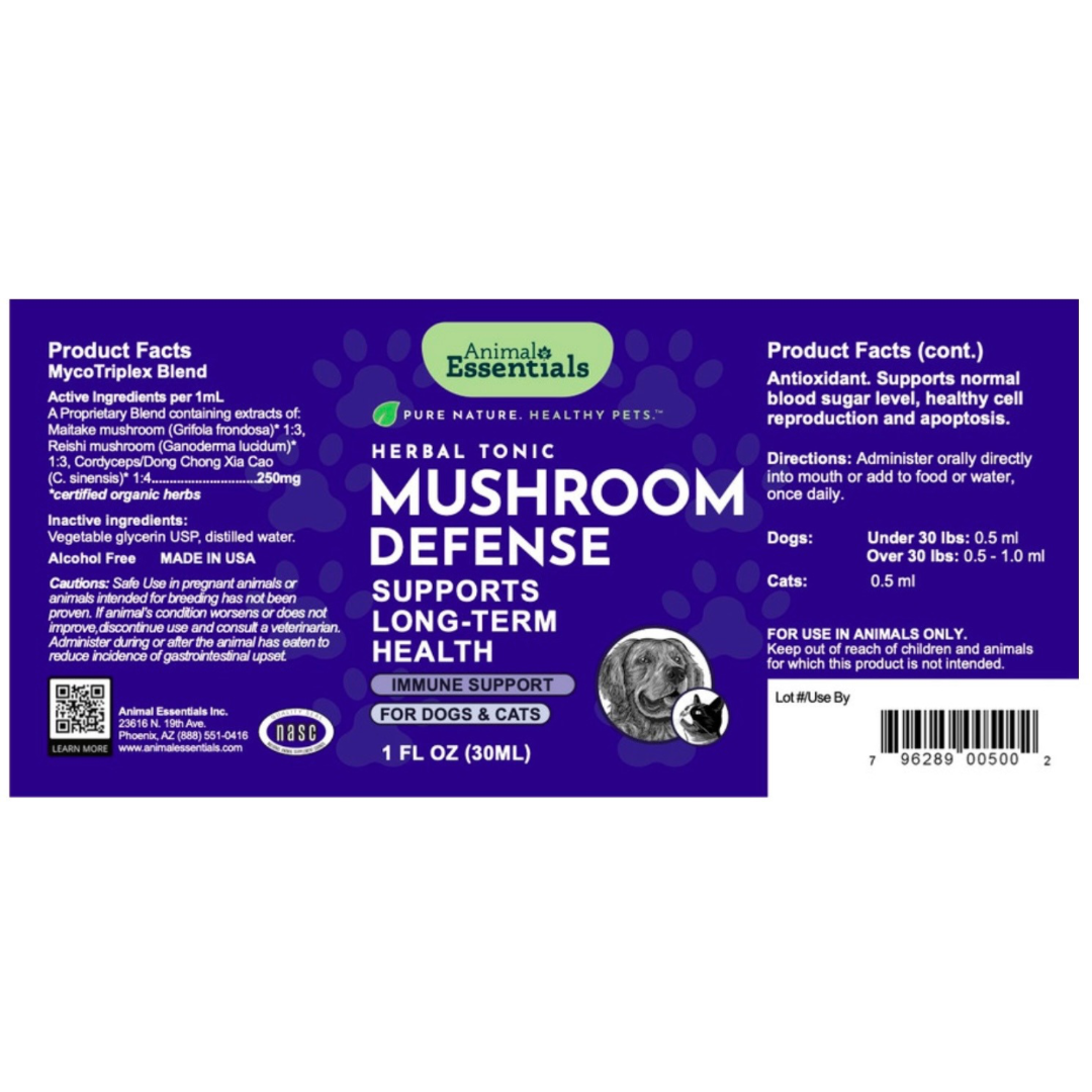 Animal Essentials Mushroom Defense | Natural Immune Support