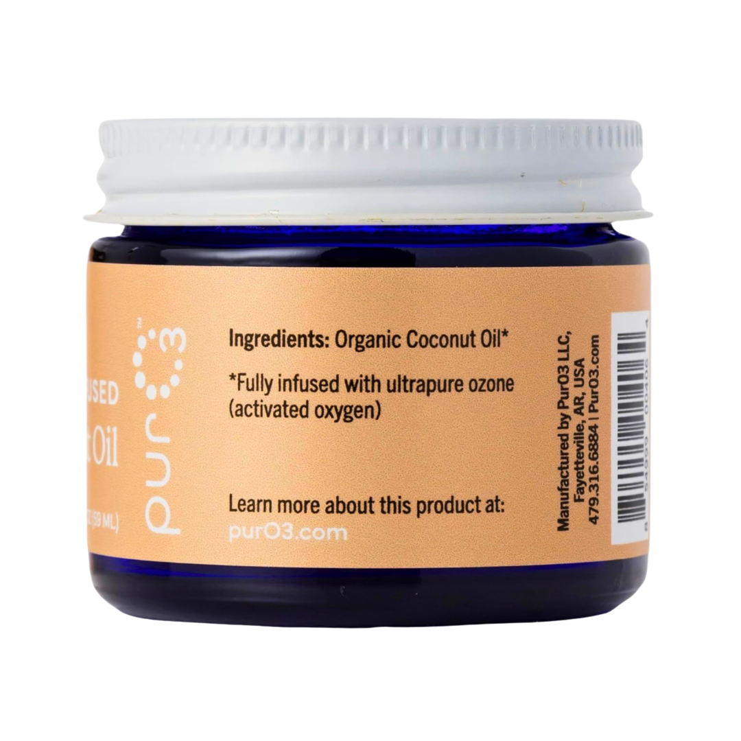 PurO3 Ozonated Coconut Oil | Natural Skin Healing + Oral Care