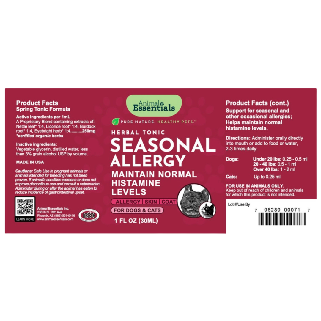 Animal Essentials Seasonal Allergy | Natural Allergy Relief