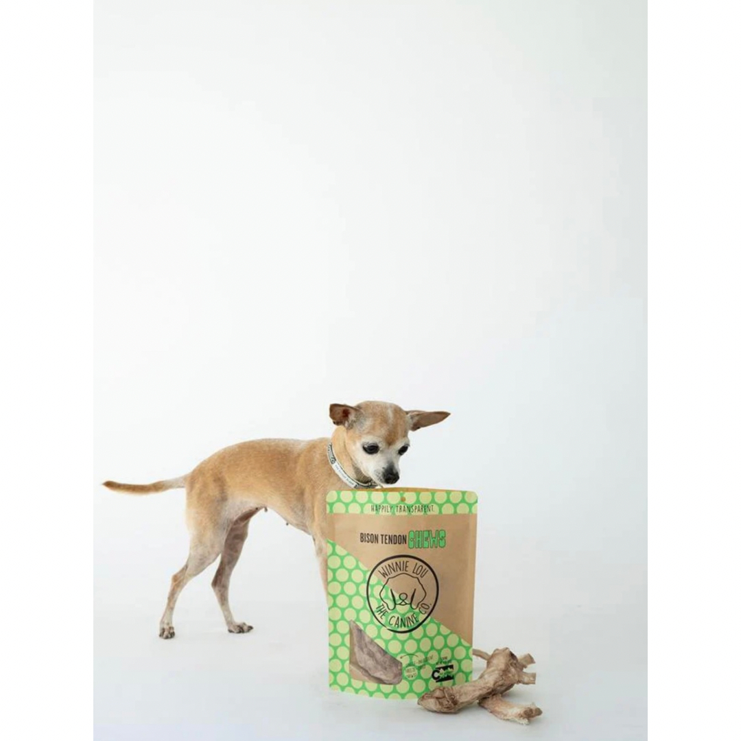 Winnie Lou Bison Tendon Chews | Natural Chew for Joint & Dental Health