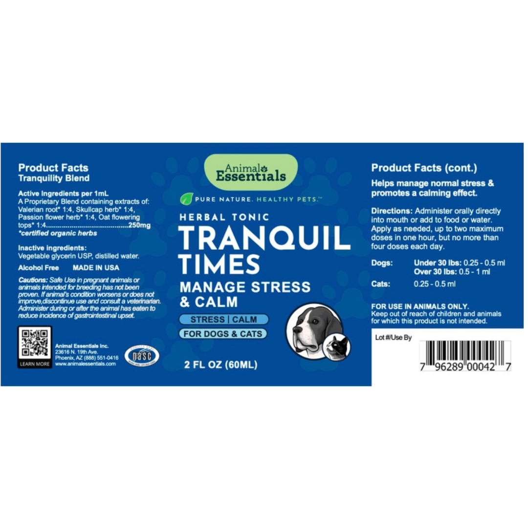 Animal Essentials Tranquil Times | Calming Support + Stress Relief