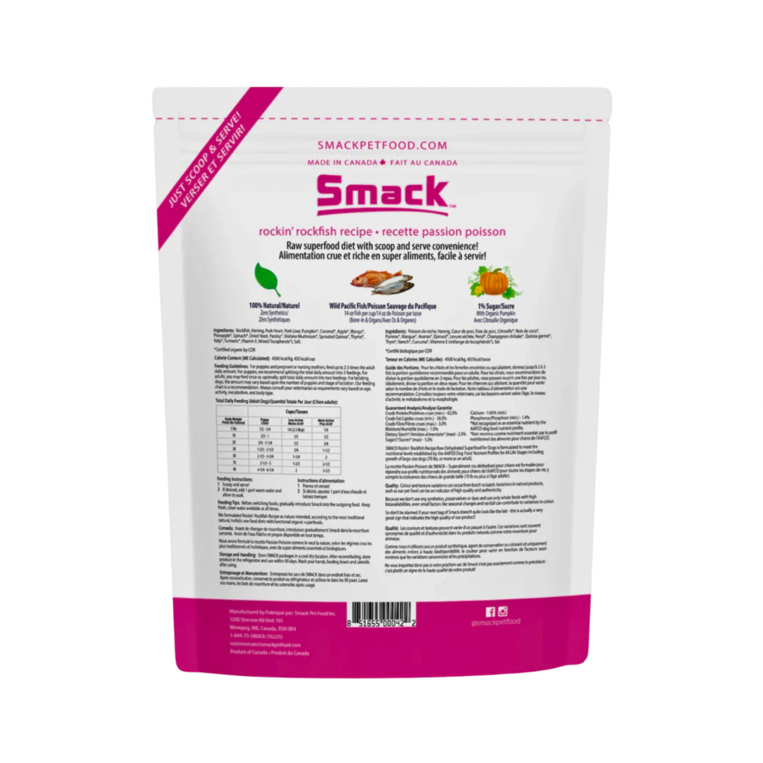 Smack Raw Dehydrated Superfood | Rockin' Rockfish