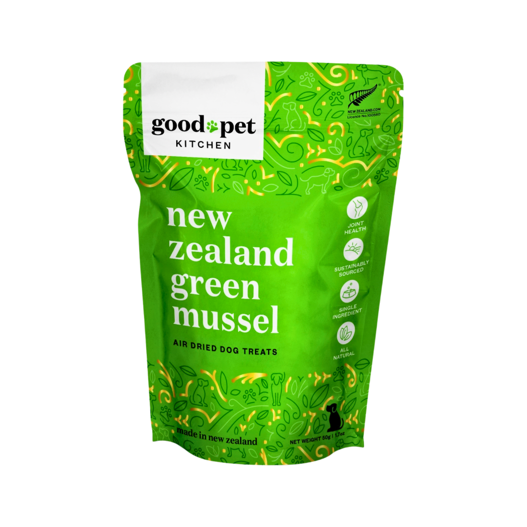 Good Pet Kitchen Air Dried Green Mussel Treats | Natural Joint & Mobility Support