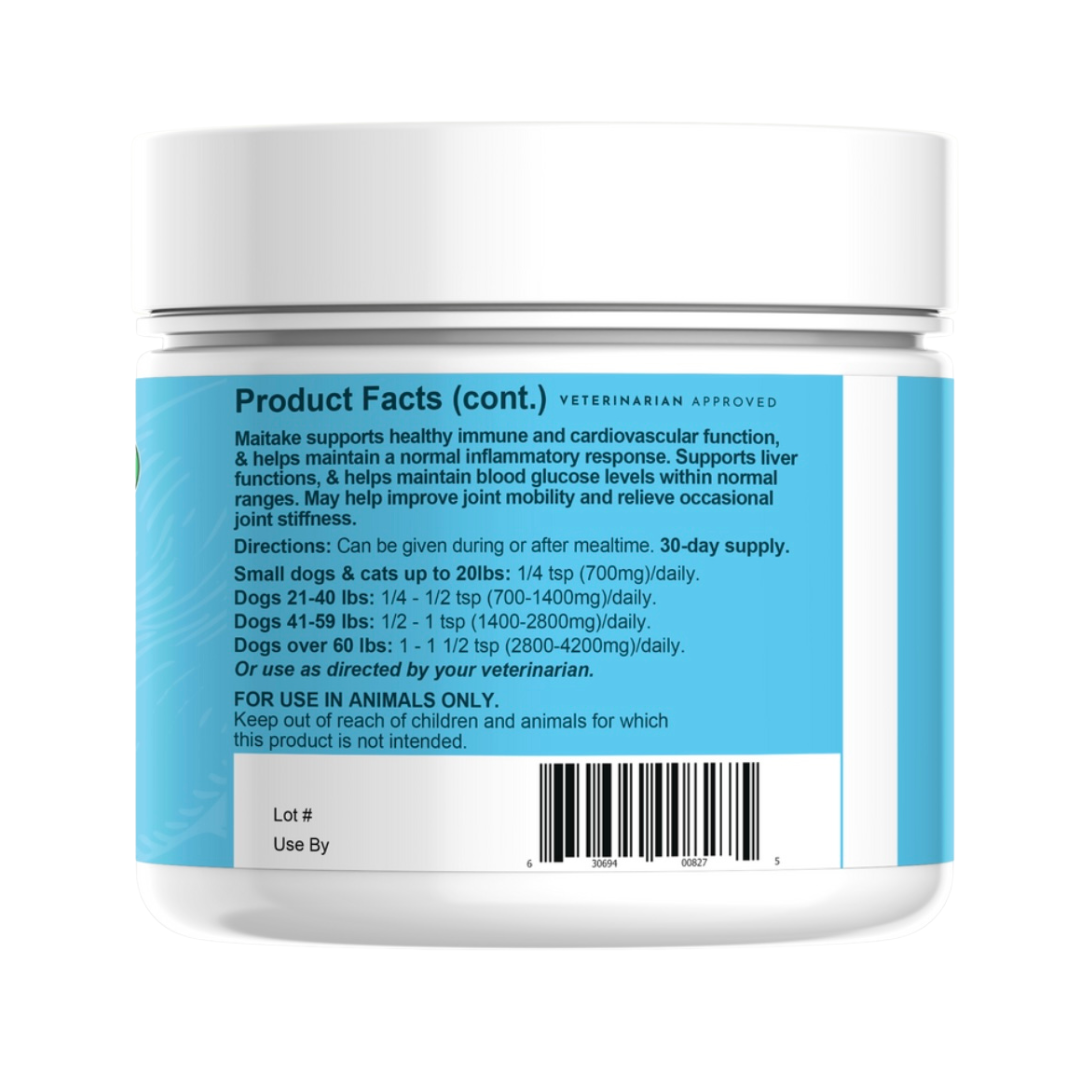 Animal Essentials Vitality Organic Maitake Mushroom | Immune + Metabolic Support