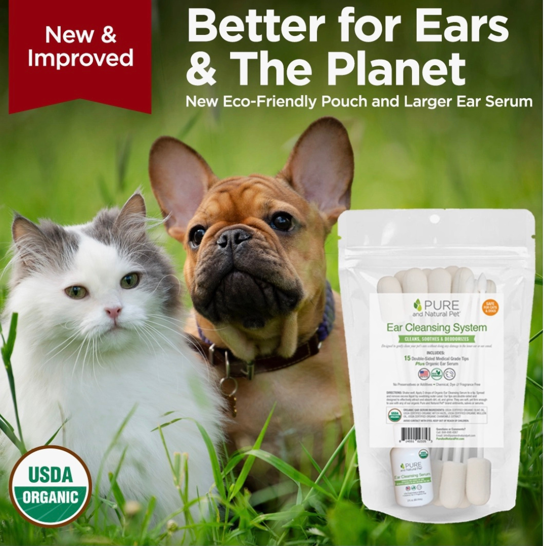 Pure and Natural Pet Organic Ear Cleansing System