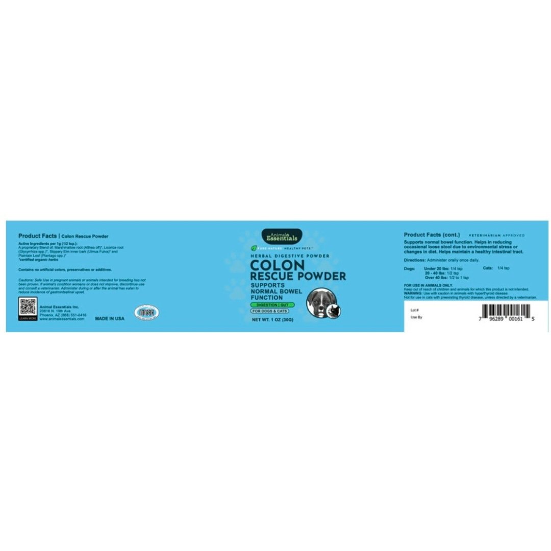 Animal Essentials Colon Rescue Powder | Soothing Digestive Support