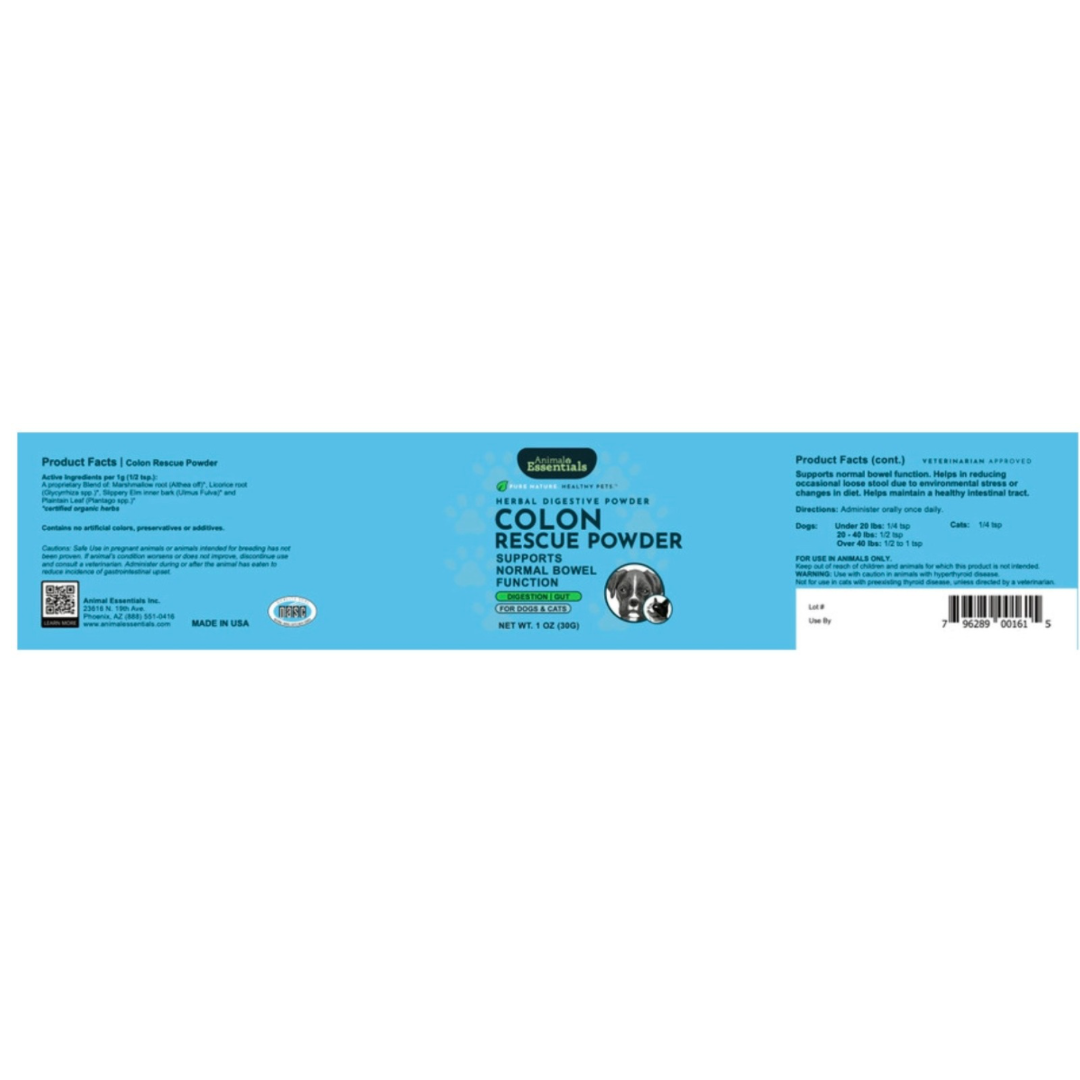 Animal Essentials Colon Rescue Powder | Soothing Digestive Support