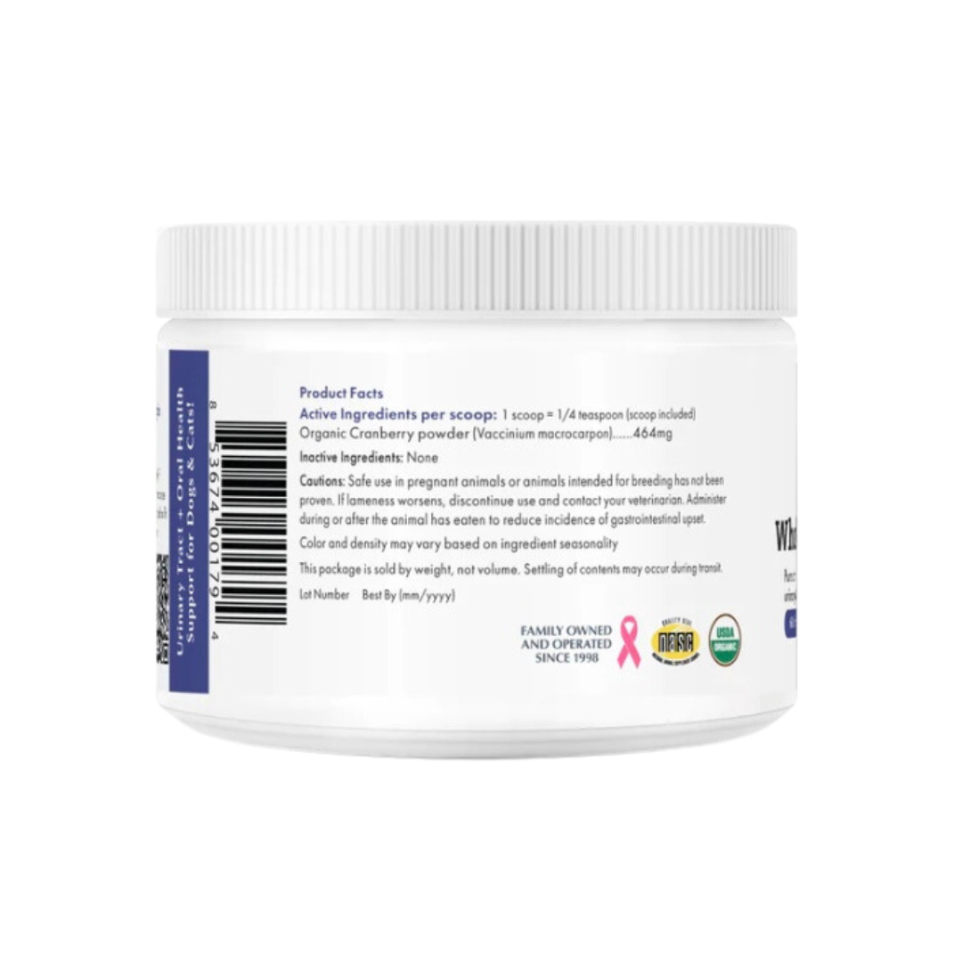 Wholistic Pet Organics WholeCran Intense | Natural Urinary Tract + Kidney Support