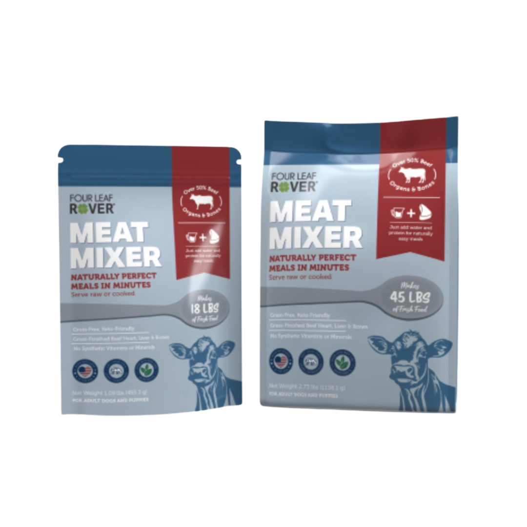 Four Leaf Rover Meat Mixer | Whole Food Base Mix for Balanced Nutrition