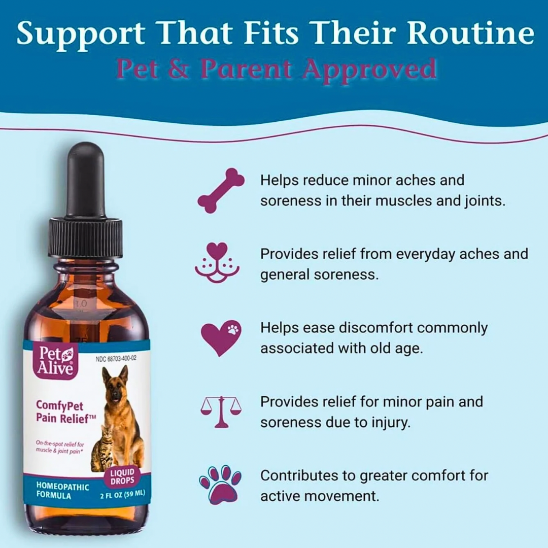 Pet Alive ComfyPet | Homeopathic Pain Relief