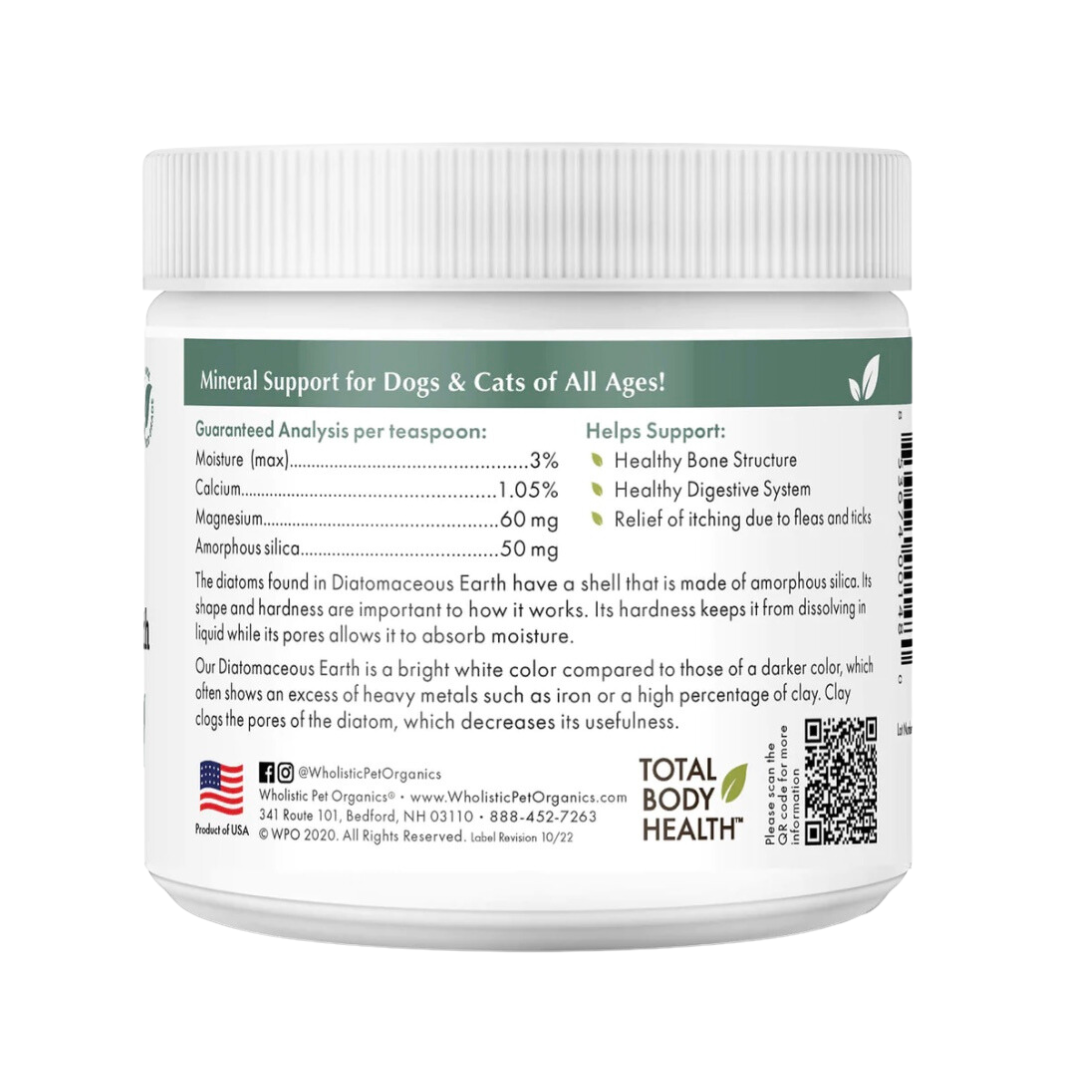 Wholistic Pet Organics Diatomaceous Earth | Natural Parasite Control