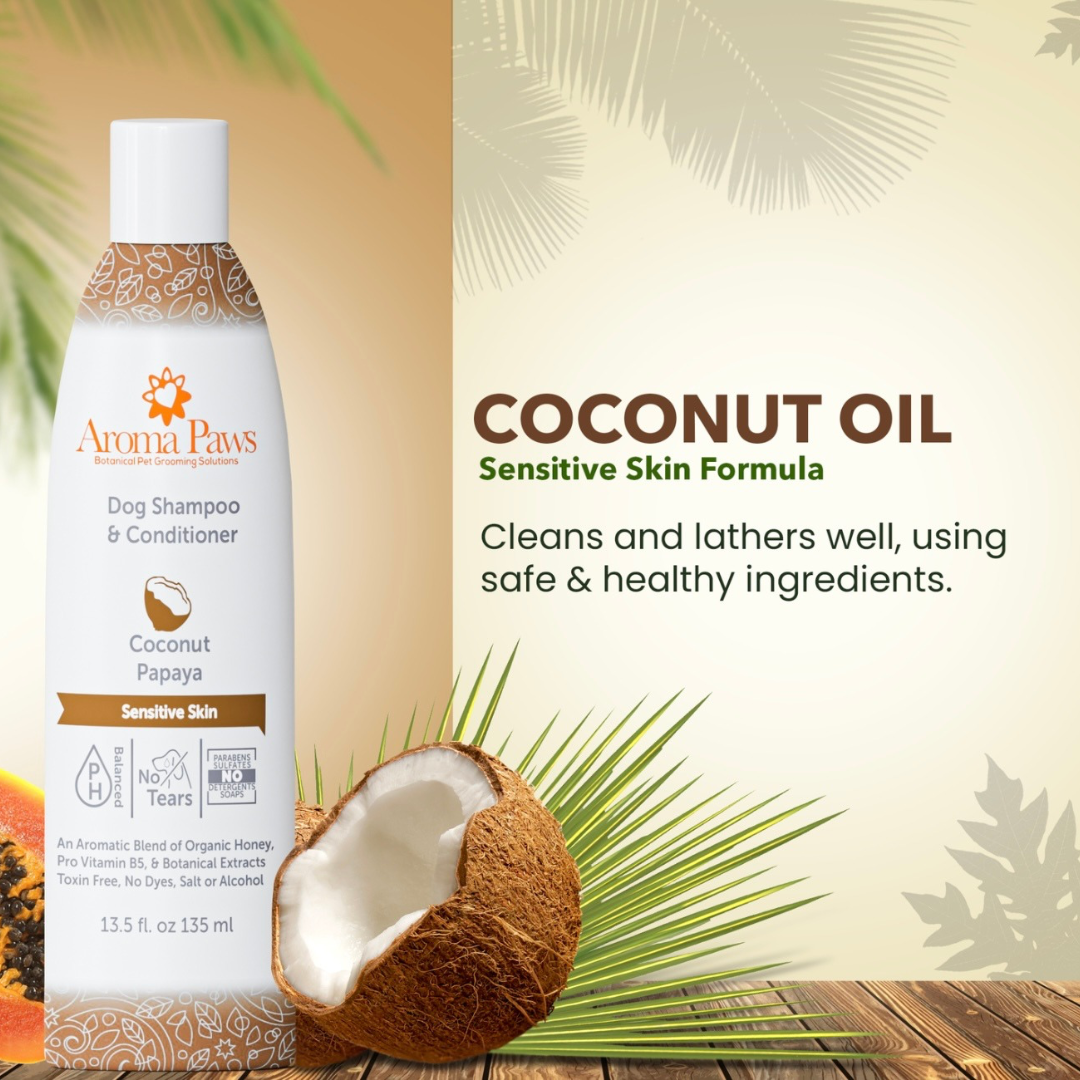 Aroma Paws Coconut Papaya Shampoo | Sensitive Skin