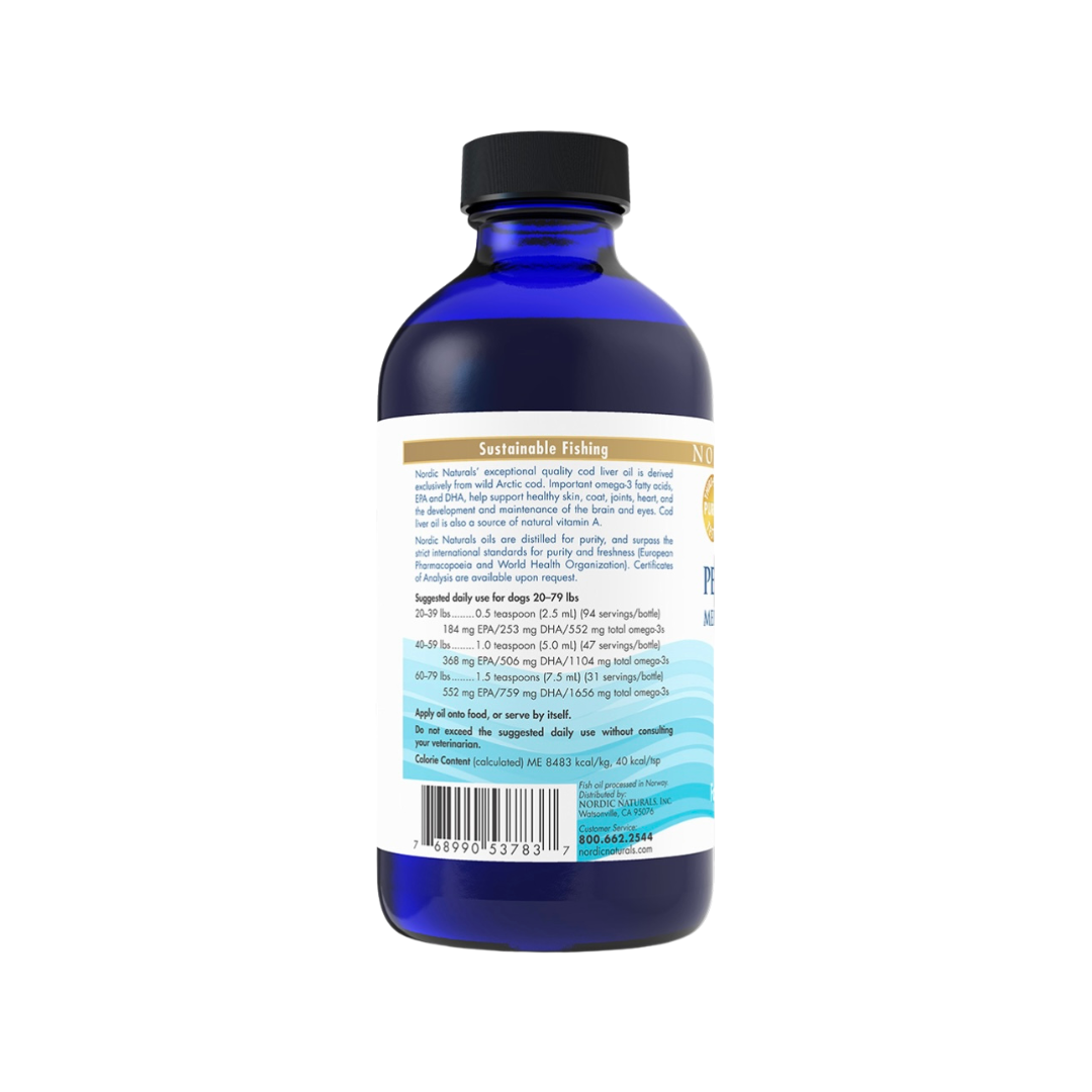Nordic Naturals Pet Cod Liver Oil | High-Quality + Sustainably Sourced