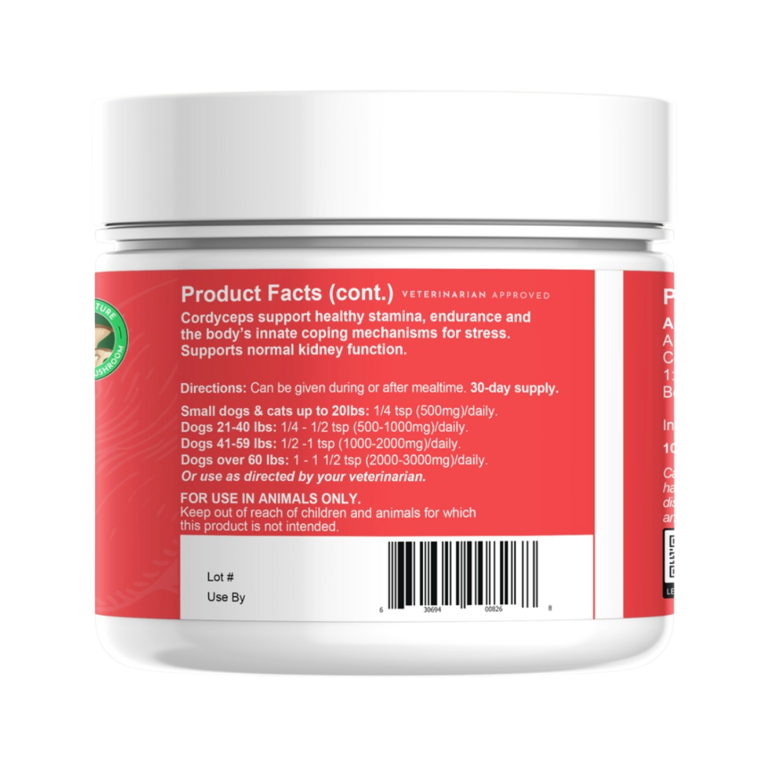 Animal Essentials Energy Organic Cordyceps Mushroom | Energy + Endurance Support