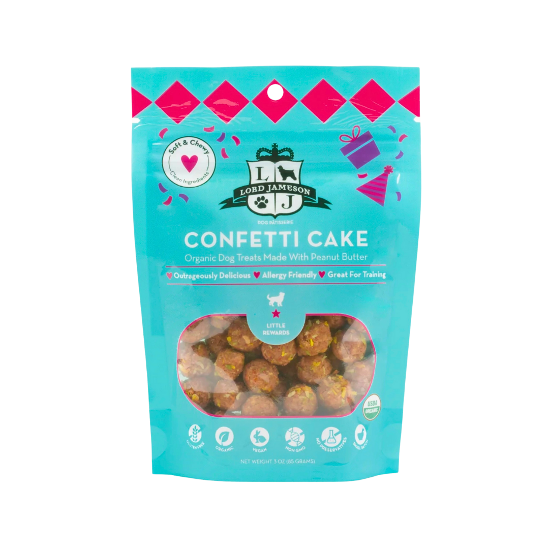 Lord Jameson Organic Treats | Confetti Cake Minis