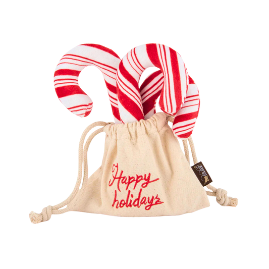 Cheerful Candy Canes Plush Toy