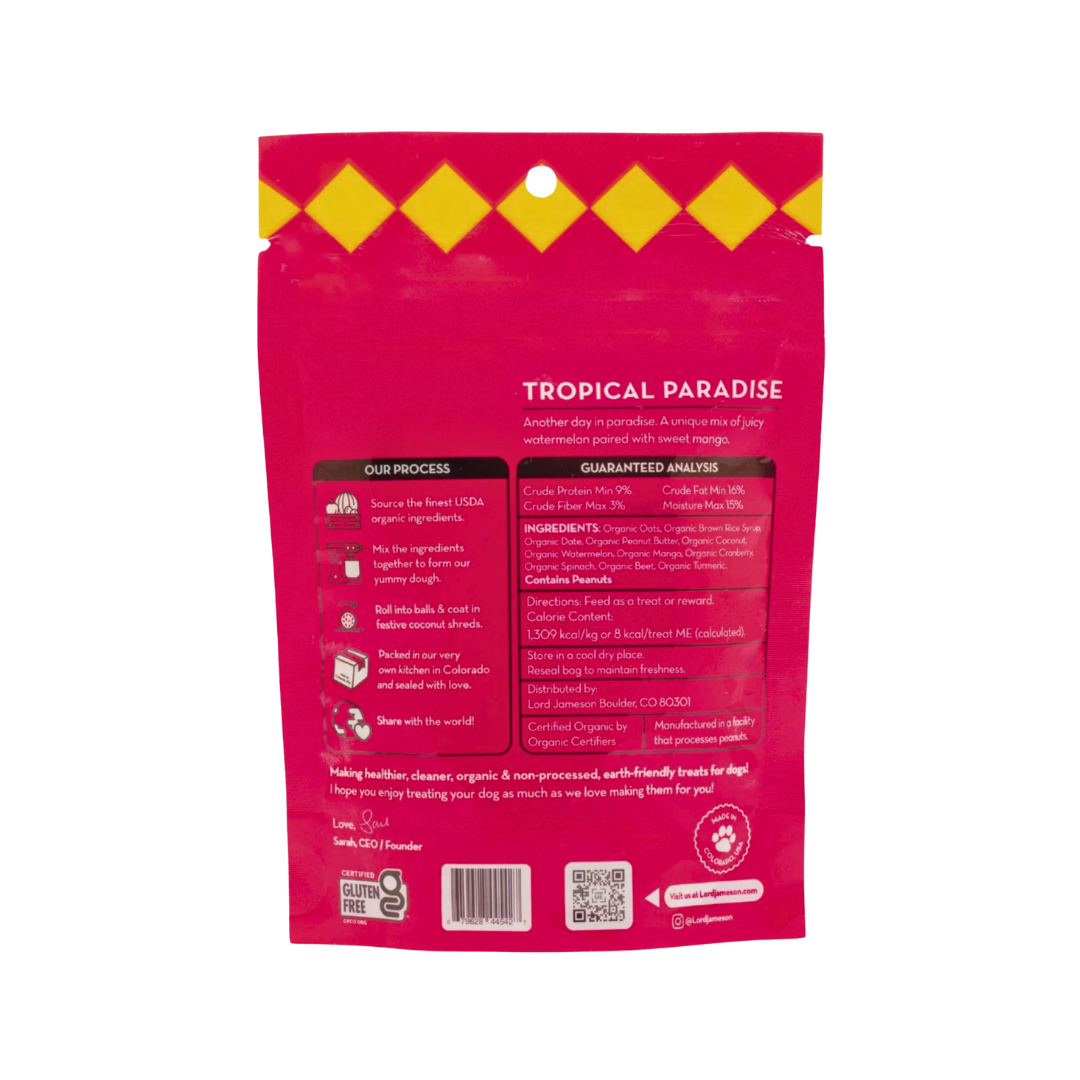 Lord Jameson Organic Treats | Tropical Paradise Minis