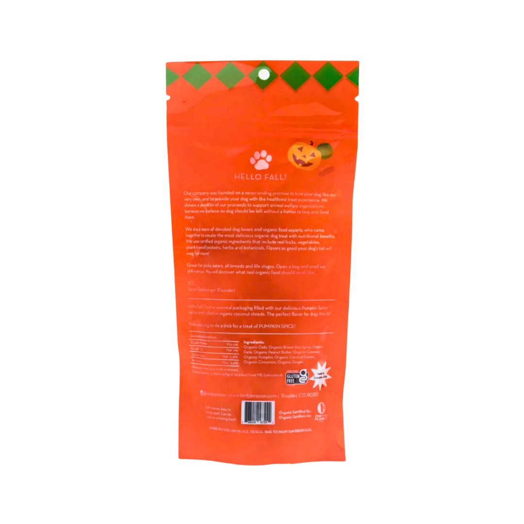 Lord Jameson Organic Treats | Pumpkin Spice