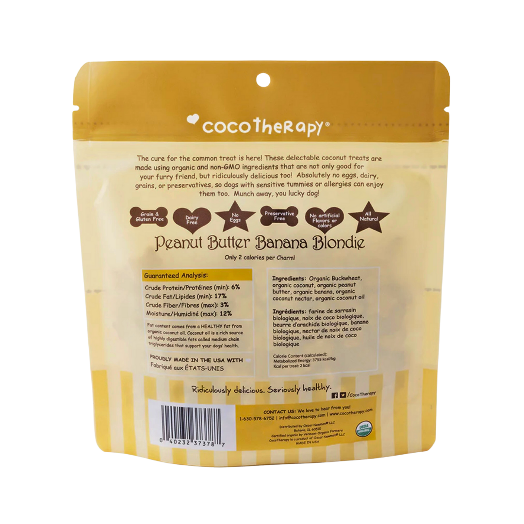 CocoTherapy Organic Coco-Charms | Peanut Butter Banana Blondie