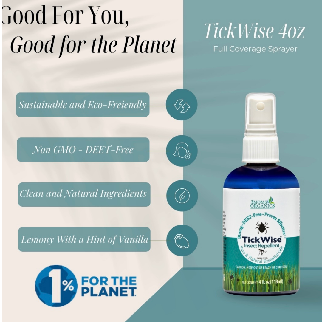 3 Moms Organics Tickwise | Natural Tick & Insect Repellent for Dogs