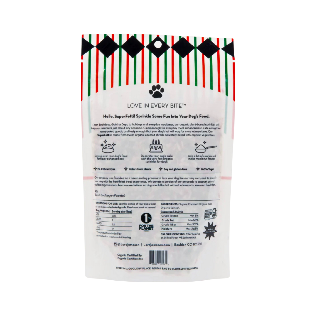 Lord Jameson Holiday Superfetti Organic Sprinkles