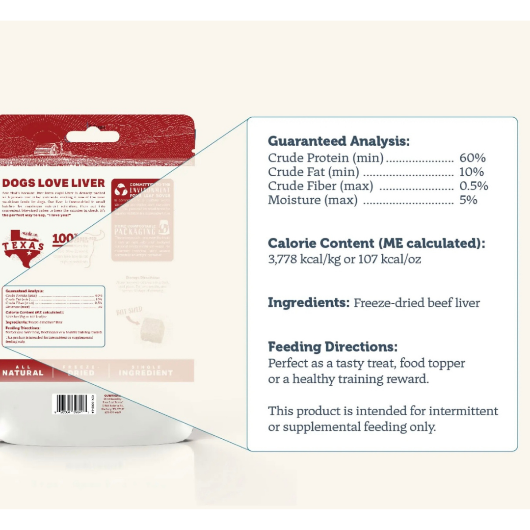 Four Leaf Rover Beef Liver Treats