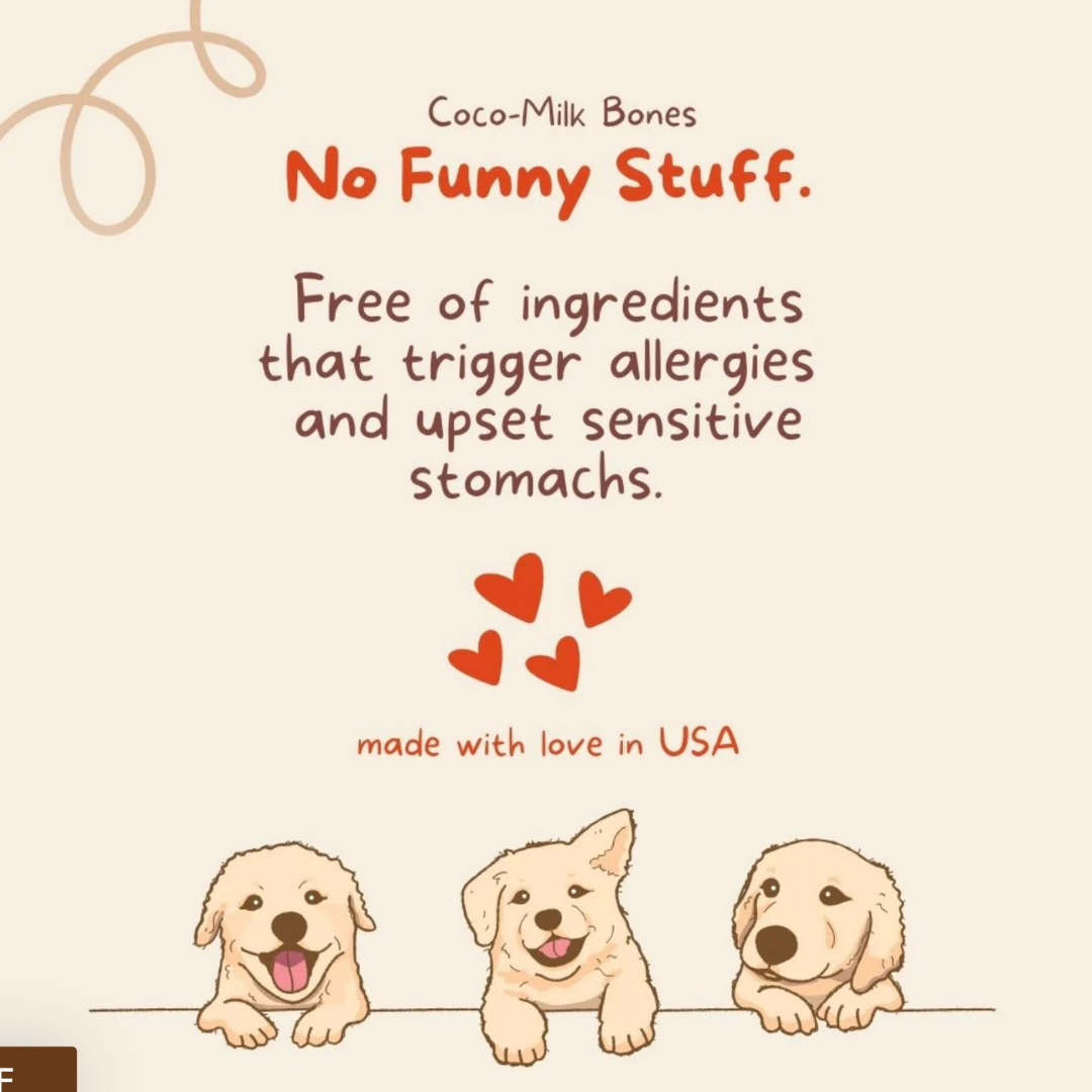 CocoTherapy Organic Coco-Milk Bones | Ginger Snaps