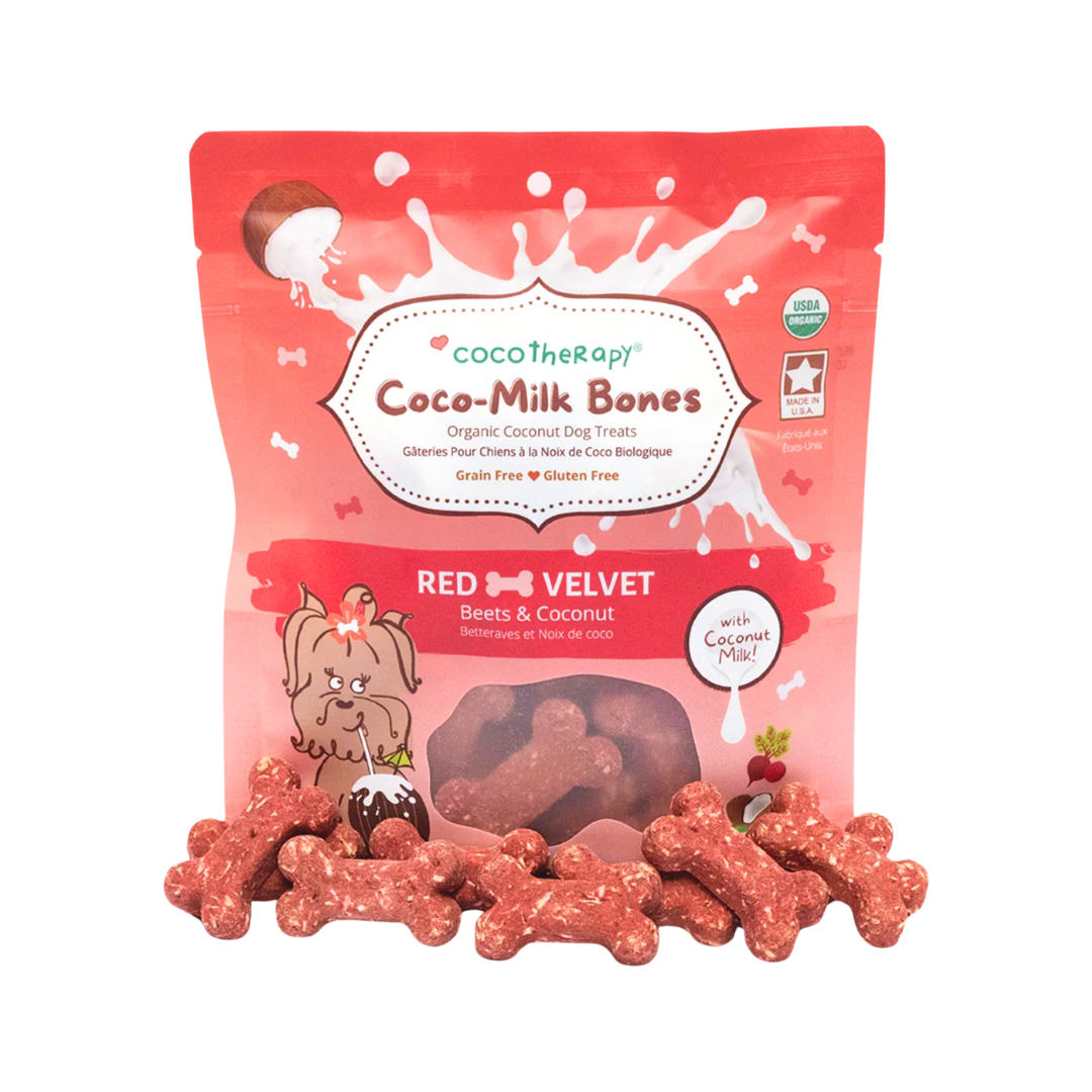 CocoTherapy Organic Coco-Milk Bones | Red Velvet