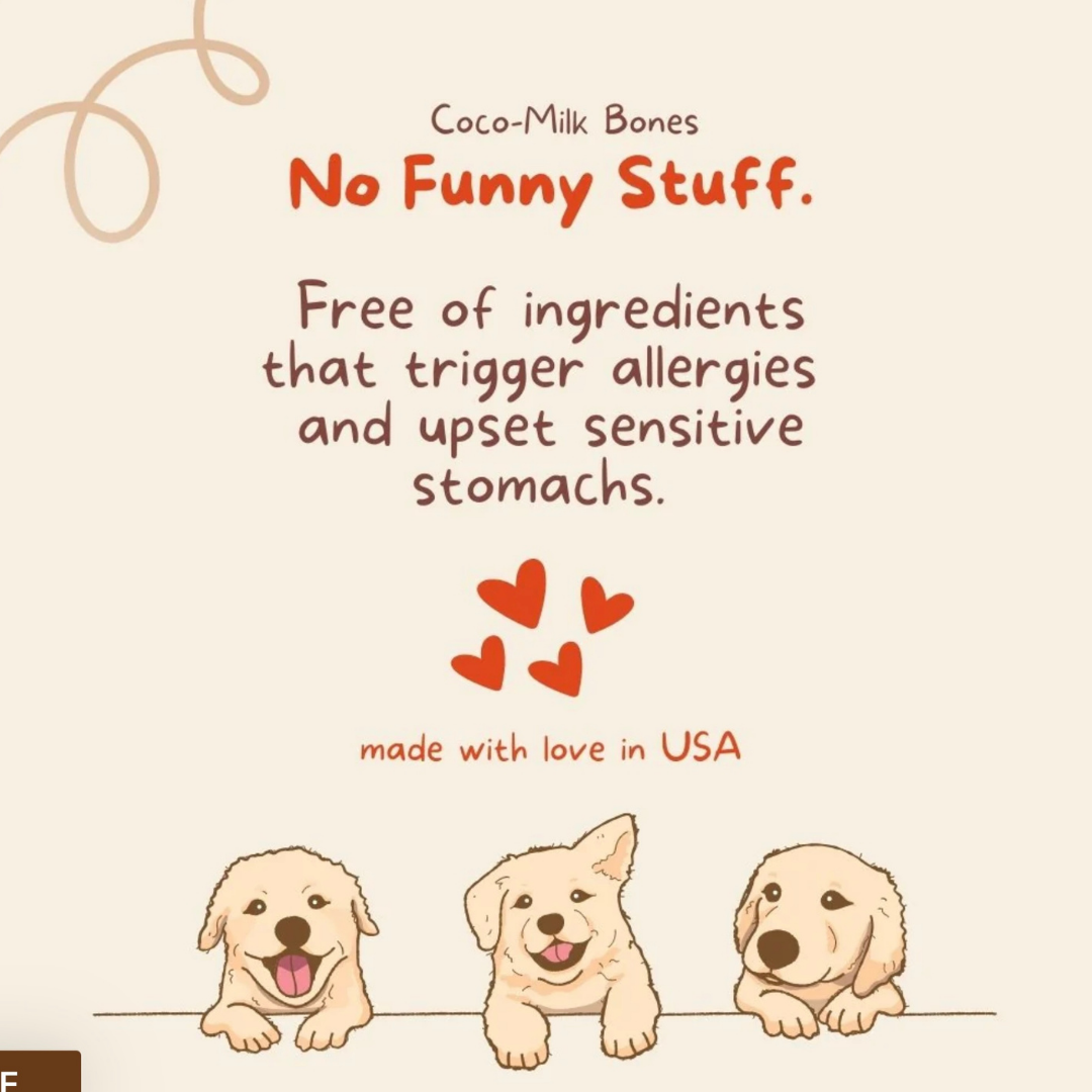 CocoTherapy Organic Coco-Milk Bones | Red Velvet