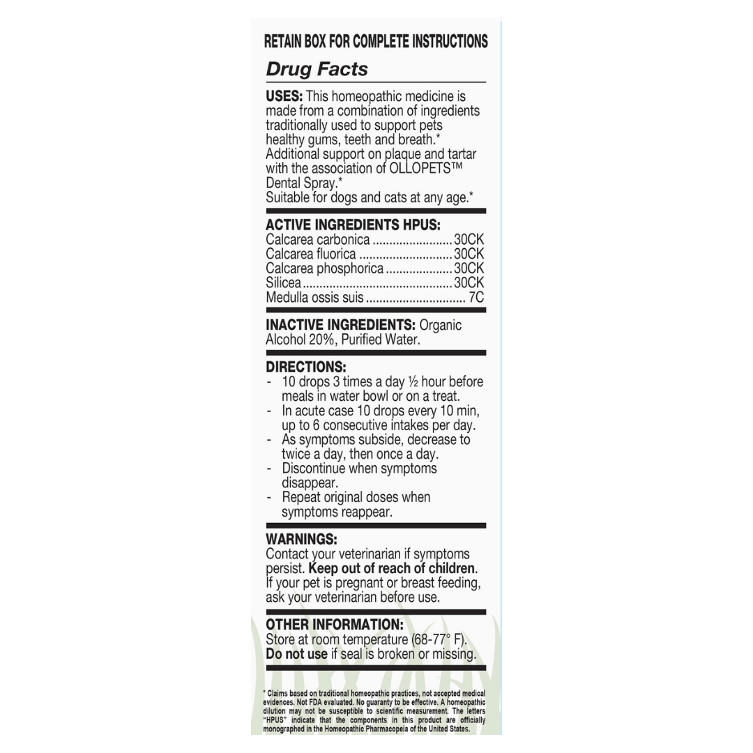 Ollopets Dental Care | Homeopathic Oral Health + Teeth Support