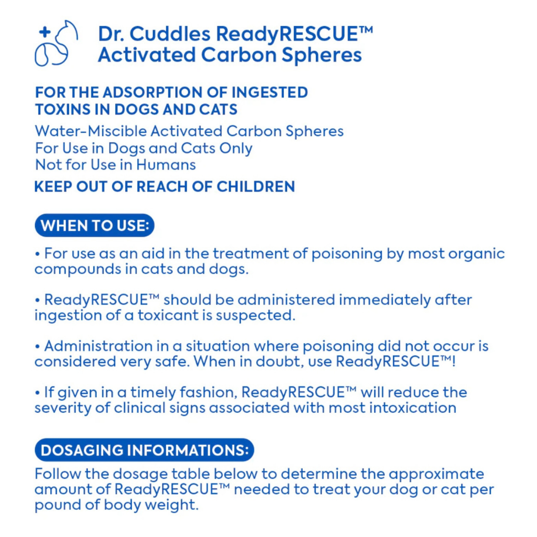 Dr. Cuddles ReadyRESCUE | Fast-Acting Detox + Emergency Poison Aid