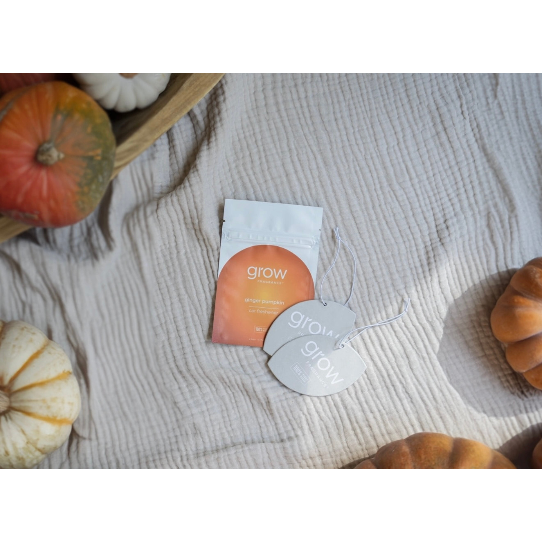 Grow Natural Car Fresheners | Ginger Pumpkin