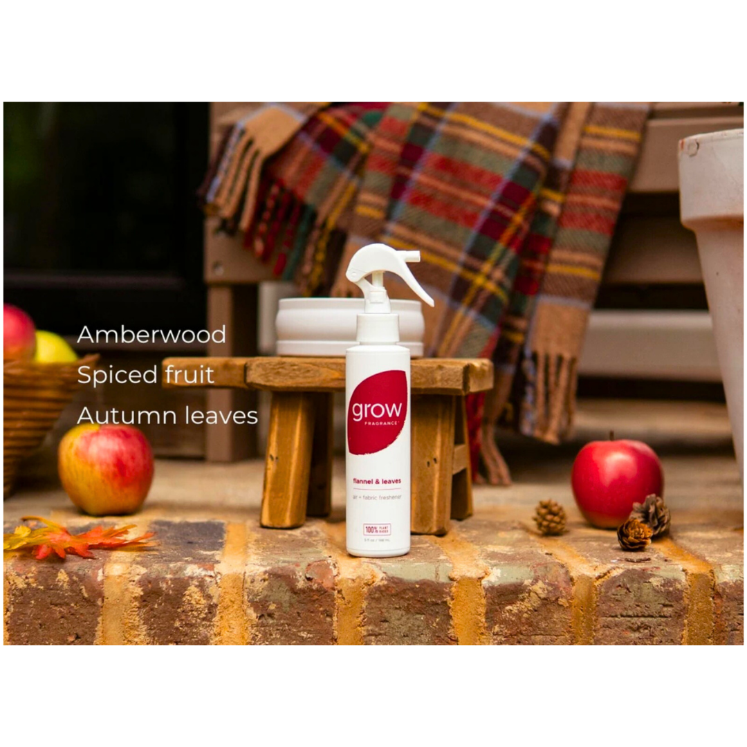 Grow Natural Air Freshener | Flannel + Leaves