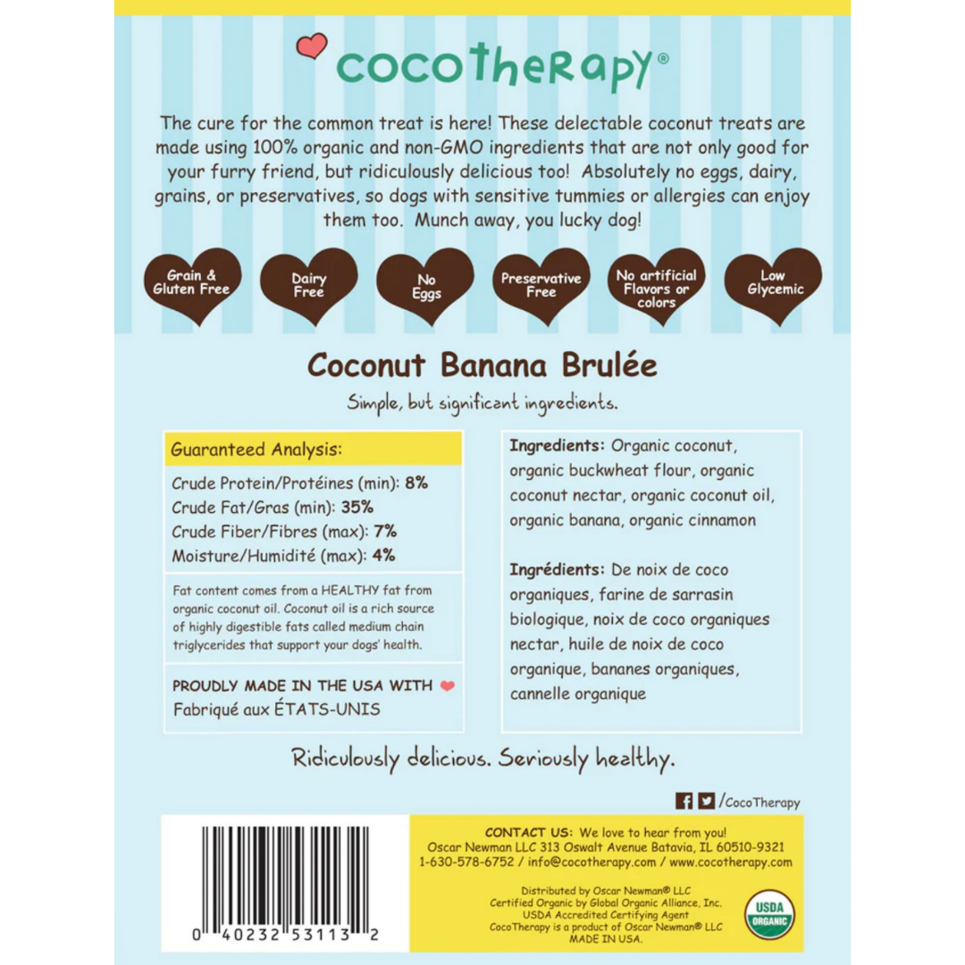 Cocotherapy Organic Coconut Cookies | Banana Brulée
