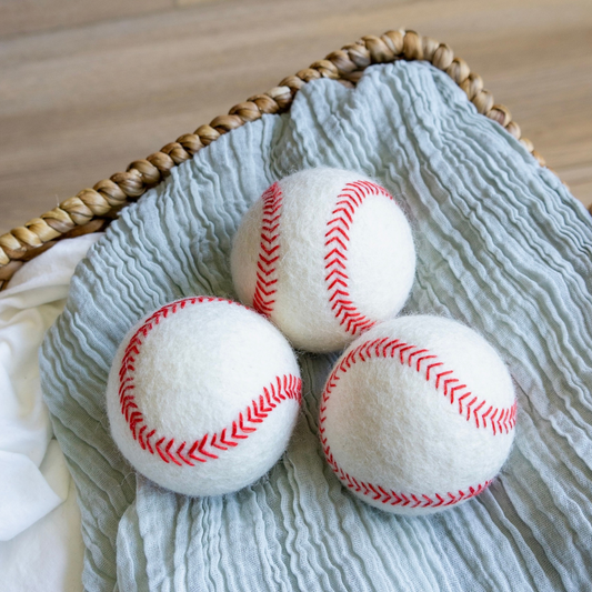 Organic Wool Baseball Dog Ball
