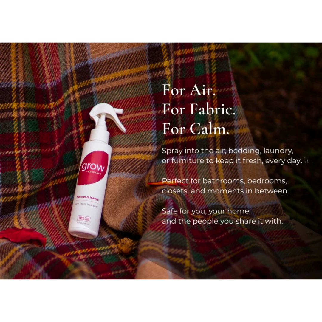Grow Natural Air Freshener | Flannel + Leaves