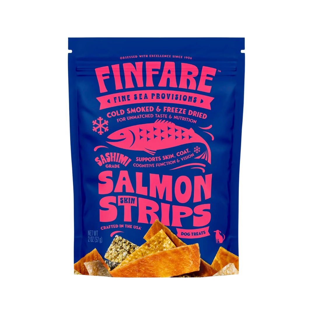 Finfare Freeze-Dried Salmon Skin Strips