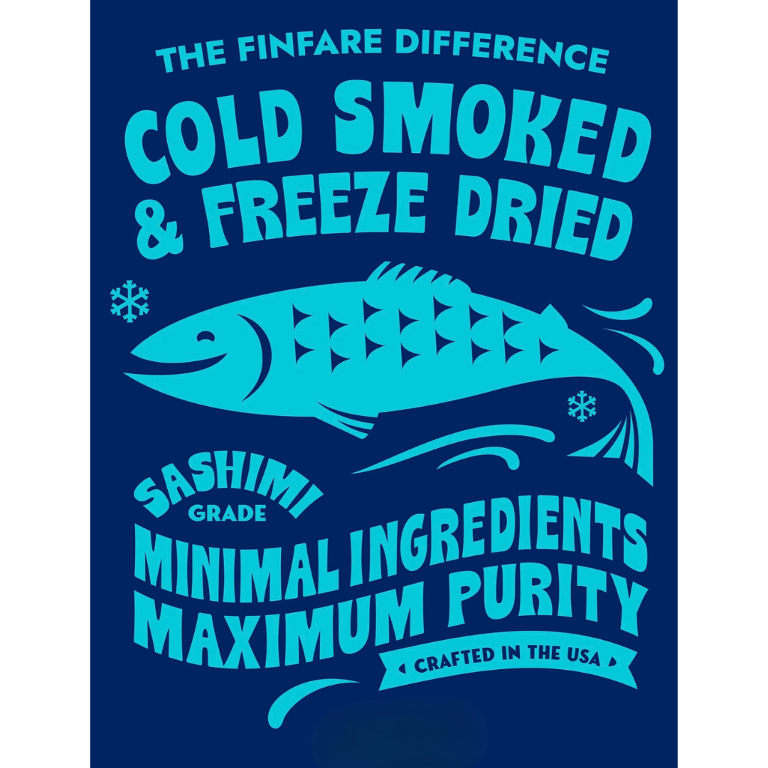 Finfare Freeze-Dried Salmon Skin Bites