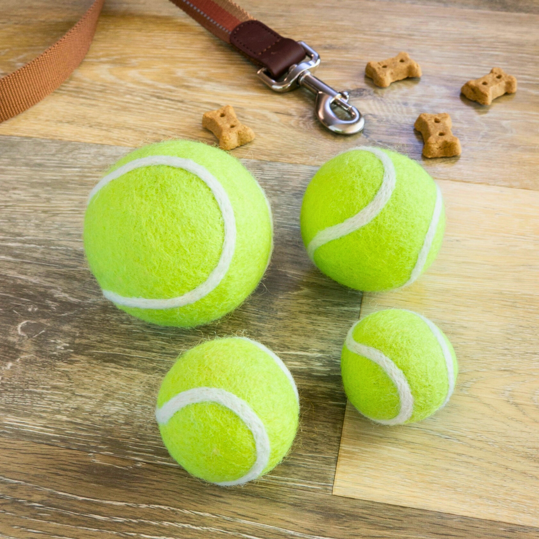 Friendsheep Organic Wool Tennis Dog Ball | Yellow