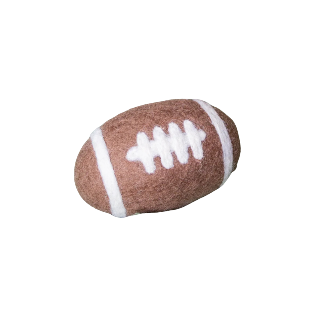 Friendsheep Organic Wool Football Dog Ball
