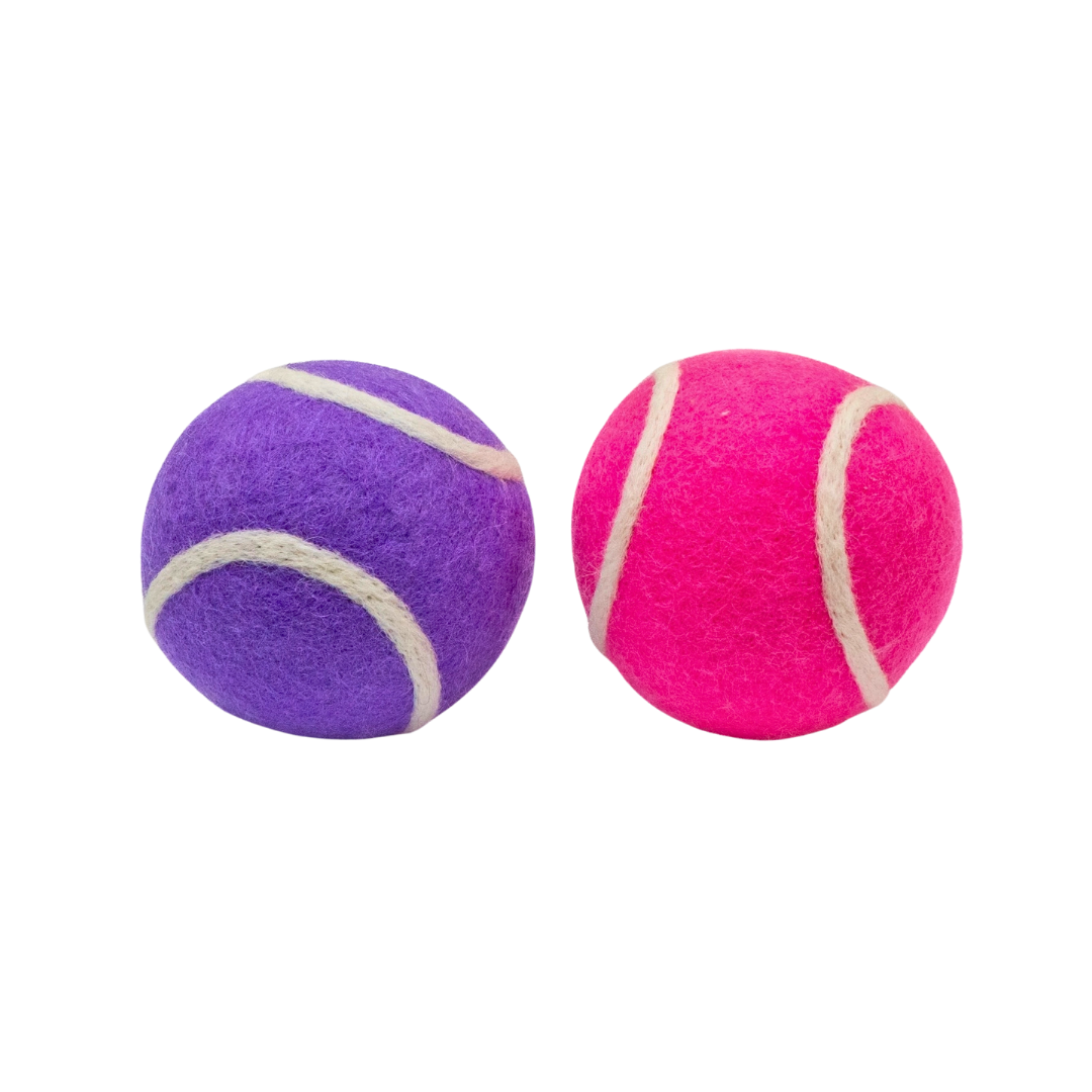 Friendsheep Organic Wool Tennis Dog Ball | Pink