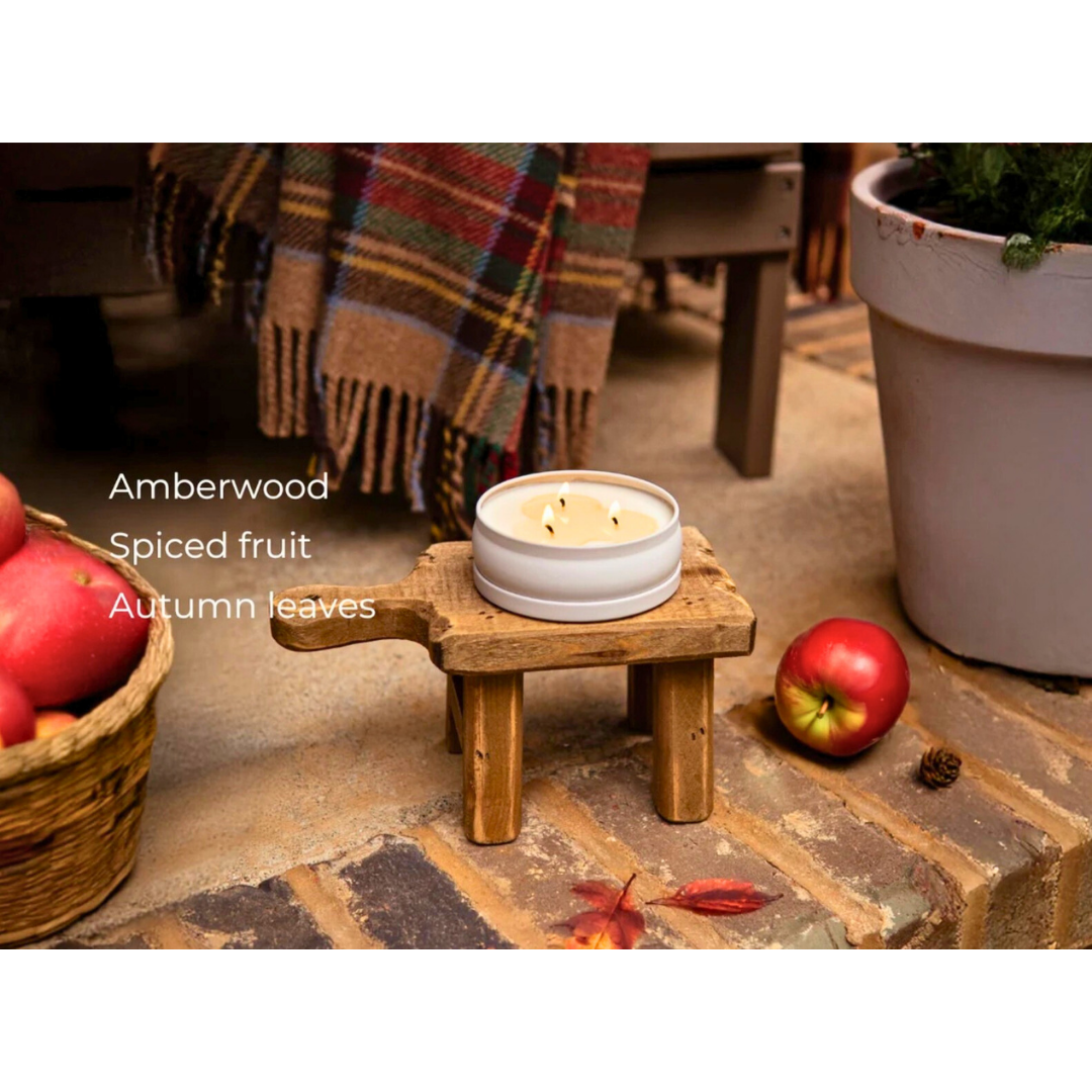 Grow Natural Candle | Flannel + Leaves