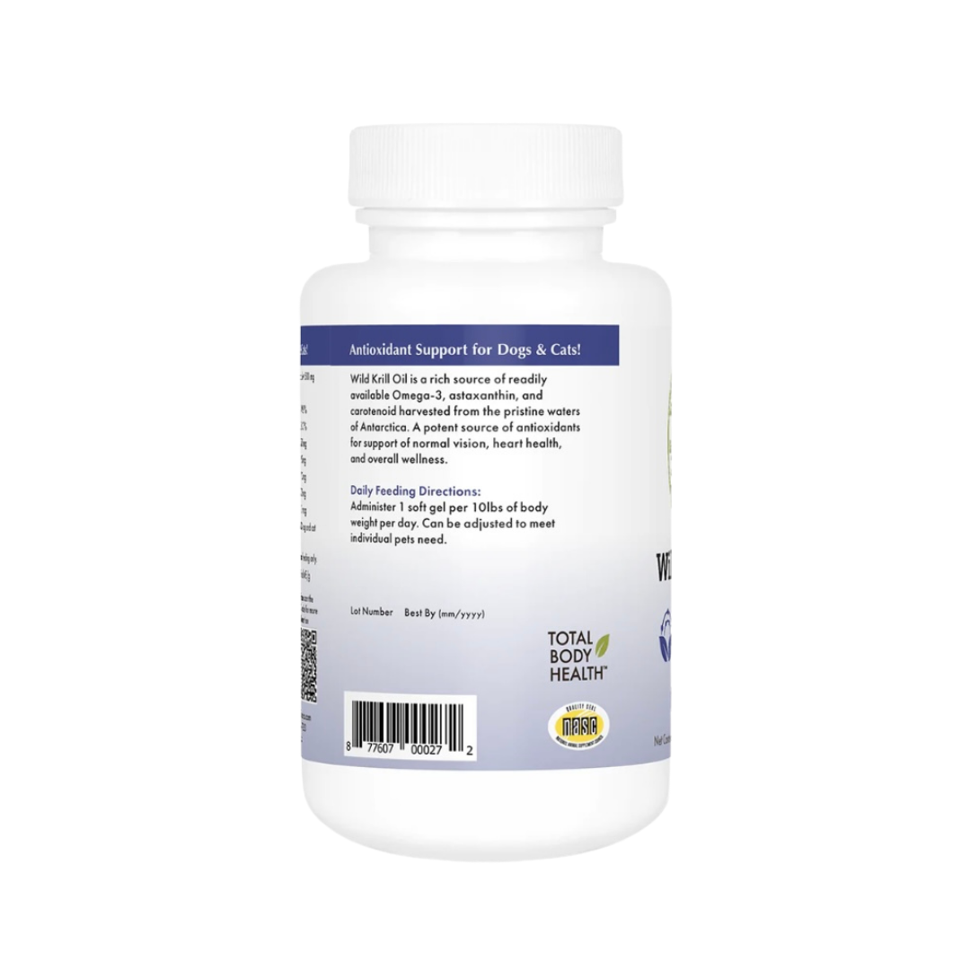 Wholistic Pet Organics Krill Oil Soft Gels | Omega-3 + Antioxidant Support