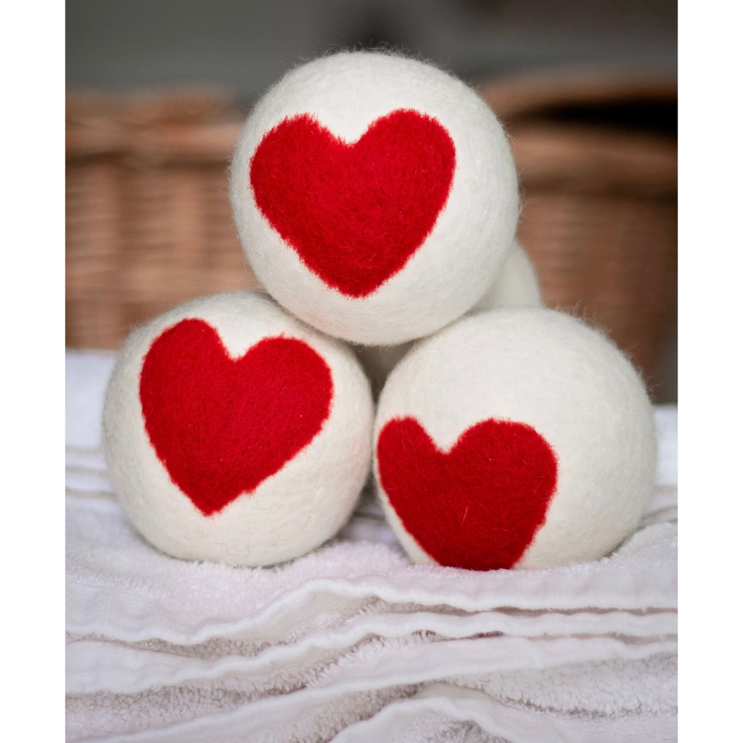 Friendsheep Organic Wool Heart Dog Ball